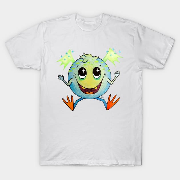 Blob With Wings T-Shirt by Elinaana